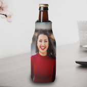 Personalisierter Single Foto Bierflasche Cooler Flaschenkühler