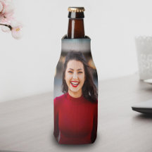 Personalisierter Single Foto Bierflasche Cooler