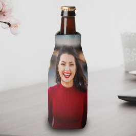 Personalisierter Single Foto Bierflasche Cooler Flaschenkühler