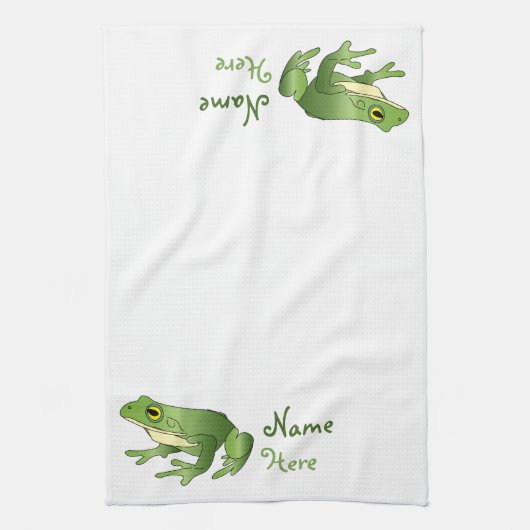 Personalisierter Single Frog - Küchentücher (Vertikal)