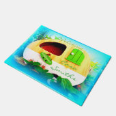 personalisierter Sinti und Roma Casa Thunder_Cove Fußmatte (Schrägansicht)