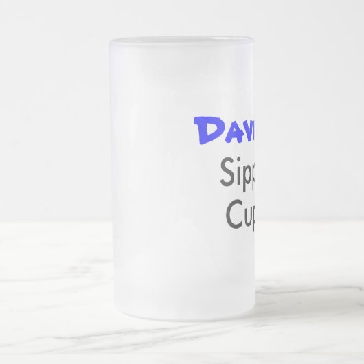 Personalisierter Sippy-Cup-Bierstein Mattglas Bierglas (Mittel)