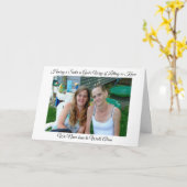 Personalisierter Sister-Support und Dankeschön-Kar Karte (Gelbe Blume)