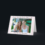 Personalisierter Sister-Support und Dankeschön-Kar Karte<br><div class="desc">Sagen Sie Ihrer Schwester,  dass Sie immer für Sie da sind mit dieser niedlichen personalisierten,  maßgeschneiderten Fotokarte.</div>