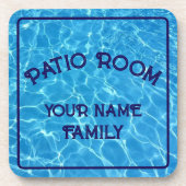 Personalisierter Sitzbereich Getränkeuntersetzer (Vorderseite)