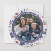 Personalisierter Skandinavier Nordischer Wald Feiertagskarte (Vorderseite)