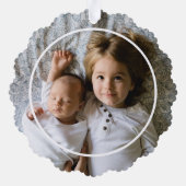 Personalisierter Skandinavier Nordischer Wald Ornament Karte (Rückseite)