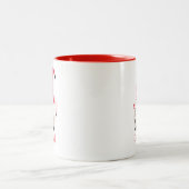 Personalisierter skandinavischer Weihnachtsgenom Zweifarbige Tasse (Mittel)
