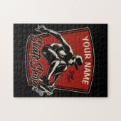 Personalisierter Skate Shop Schnupperklettern Skat Puzzle (Horizontal)