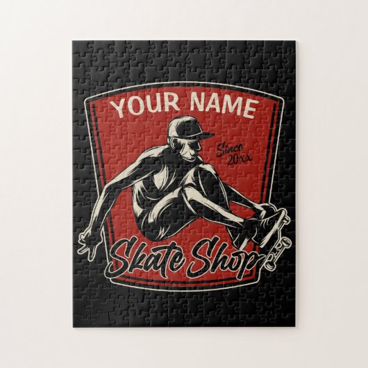Personalisierter Skate Shop Schnupperklettern Skat Puzzle (Vertikal)