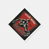 Personalisierter Skate Shop Schnupperklettern Skat Serviette (Ecke)