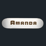 Personalisierter Skateboard<br><div class="desc">S-Name meiner Tochter 'ist Amanda und sie Lieben skateboard.</div>