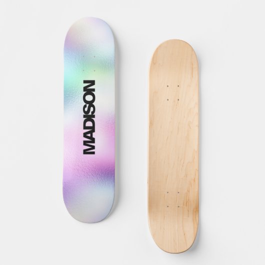 Personalisierter Skateboardname Moderner Niedliche Skateboard (Vorderseite)