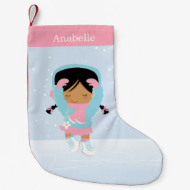 Personalisierter Skater mit niedlicher Kleiner Abb Weihnachtsstrumpf