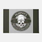 Personalisierter Skater NAME Skull Skateboarding S Fußmatte (Vorderseite)