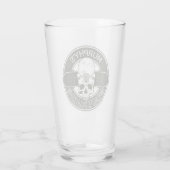 Personalisierter Skater NAME Skull Skateboarding S Glas (Rückseite)