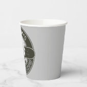 Personalisierter Skater NAME Skull Skateboarding S Pappbecher (Links)