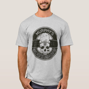 Personalisierter Skater NAME Skull Skateboarding S T-Shirt