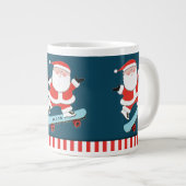 Personalisierter Skater Weihnachtsgeschenk Riesenk Jumbo-Tasse (Vorderseite Rechts)