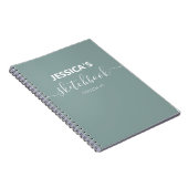 Personalisierter Sketchbook-Individuelle Name von  Notizblock (Rechte Seite)