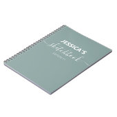 Personalisierter Sketchbook-Individuelle Name von  Notizblock (Linke Seite)