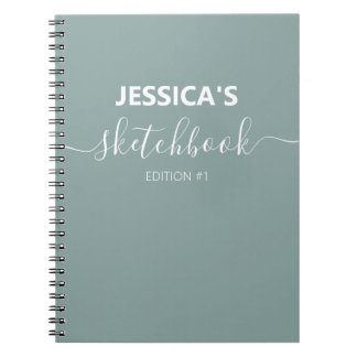 Personalisierter Sketchbook-Individuelle Name von Notizblock
