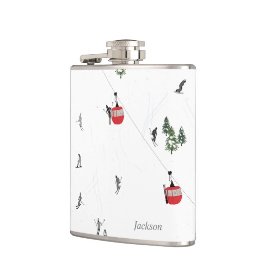 Personalisierter Skilift Flachmann (Links)