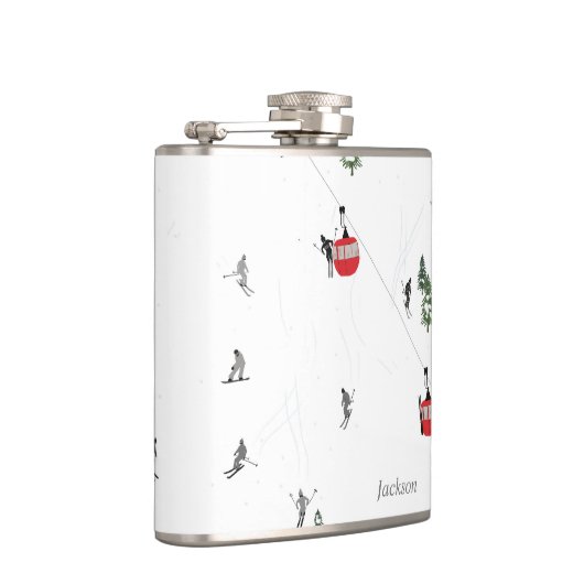 Personalisierter Skilift Flachmann (Rechts)