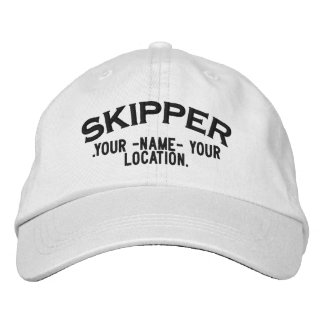 Personalisierter Skipper Nautic Style Hat Bestickte Kappe