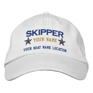 Personalisierter Skipper Stars Ball Cap Stickerei Bestickte Kappe