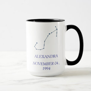 Personalisierter Skorpion-Sternbild-Becher - Benut Tasse