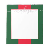 Personalisierter Skriptname Editor für Farbblock Notizblock (Vorderseite)