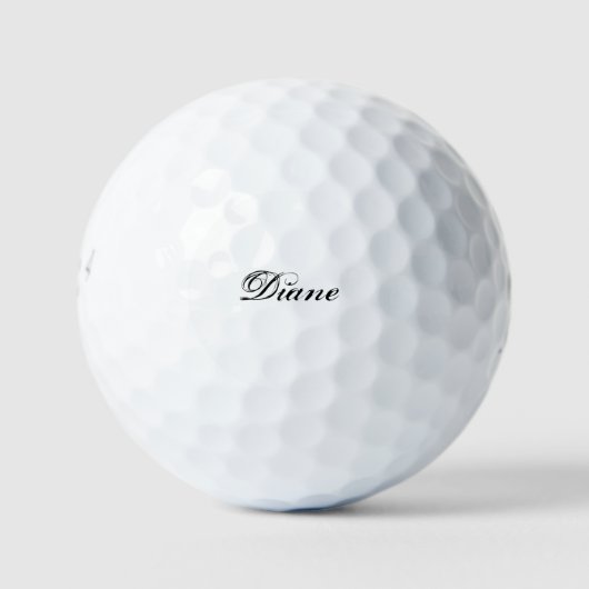 Personalisierter Skriptname Golfball (Vorderseite)