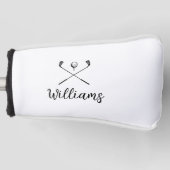 Personalisierter Skriptname Golfklubs Golf Headcover (Vorderseite)