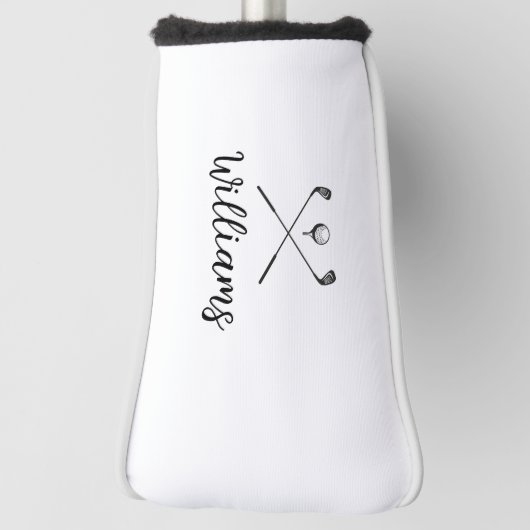 Personalisierter Skriptname Golfklubs Golf Headcover (Rotieren 90)
