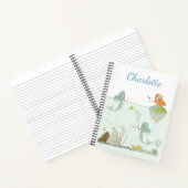 Personalisierter Skriptname Mermaids Unterwasser A Notizblock (Innenseite)