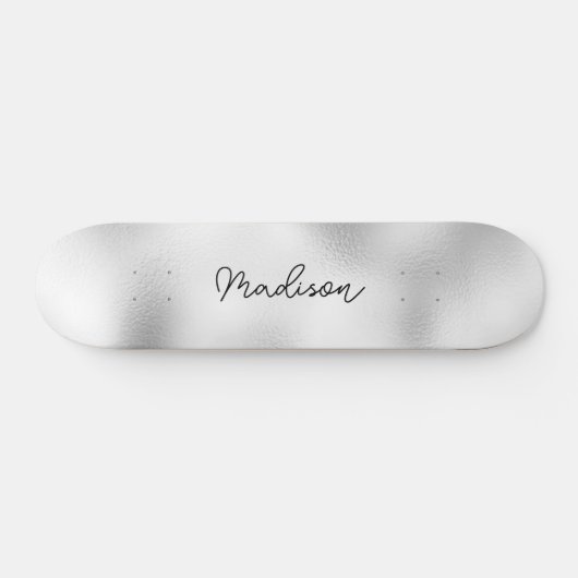 Personalisierter Skriptname Niedlich Girly Skatebo Skateboard (Horizontal)