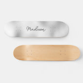 Personalisierter Skriptname Niedlich Girly Skatebo Skateboard (Horizontal)