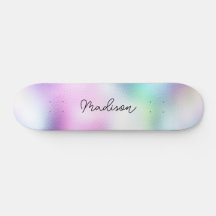 Personalisierter Skriptname Niedlich Girly Skatebo