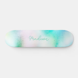 Personalisierter Skriptname Niedlich Girly Skatebo Skateboard