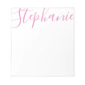 Personalisierter Skriptname Notizblock (Vorderseite)