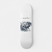 Personalisierter Skriptname Wolf Pack Skateboard (Vorne)