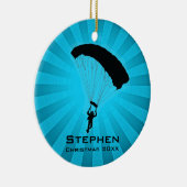 Personalisierter Sky Diving Parachuting Ornament (Rechts)