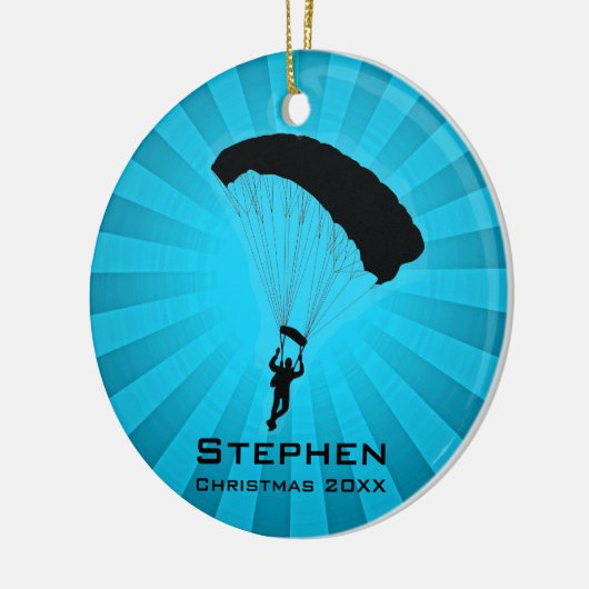 Personalisierter Sky Diving Parachuting Ornament (Links)