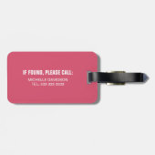 Personalisierter Sleep Beach Wiederholung Reisegep Gepäckanhänger (Rückseite horizontal)