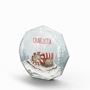 Personalisierter Sleeping Bear Foto-Block, Benutze Fotoblock