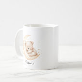 Personalisierter Sleeping Bear Mond Becher Kaffeetasse (Vorderseite Links)