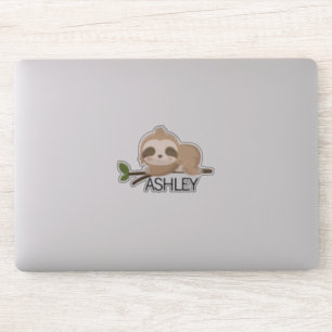Personalisierter Slotname Laptop Aufkleber