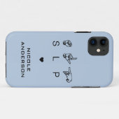 Personalisierter SLP-Sprachpathologe ASL Case-Mate iPhone Hülle (Rückseite (Horizontal))