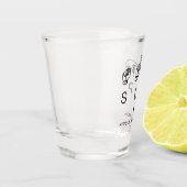 Personalisierter SLP-Sprachpathologe ASL Schnapsglas (Links)